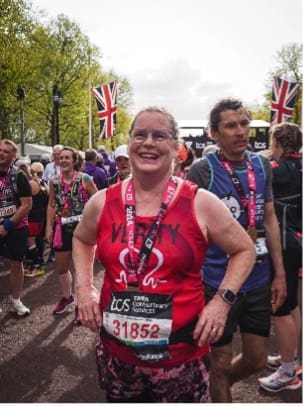 Congratulations to Verity on completing the London Marathon